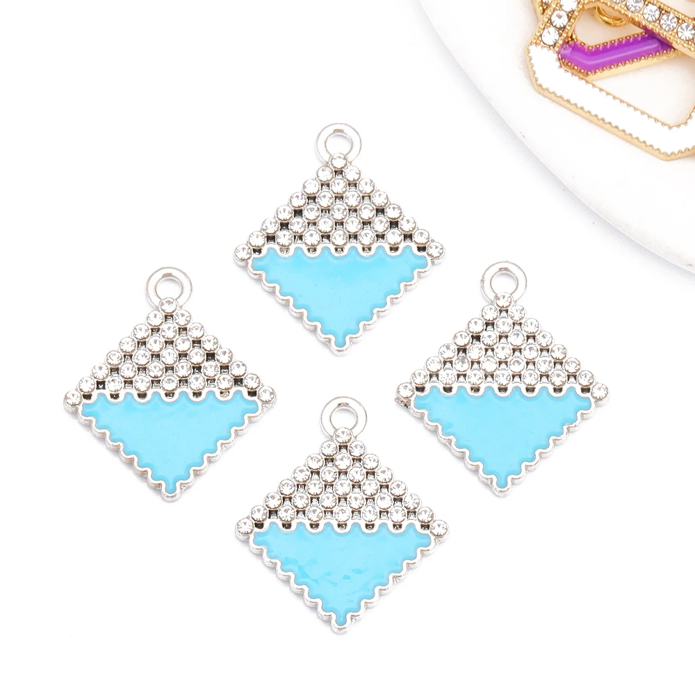 10 шт. подвеска из цинкового сплава с яркими бриллиантами