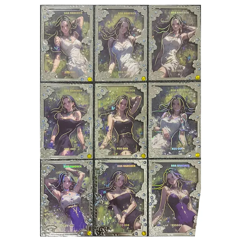 Аниме ONE PIECE Редкая Алмазная Металлическая Коллекционная Карта Робин Моне Виви
