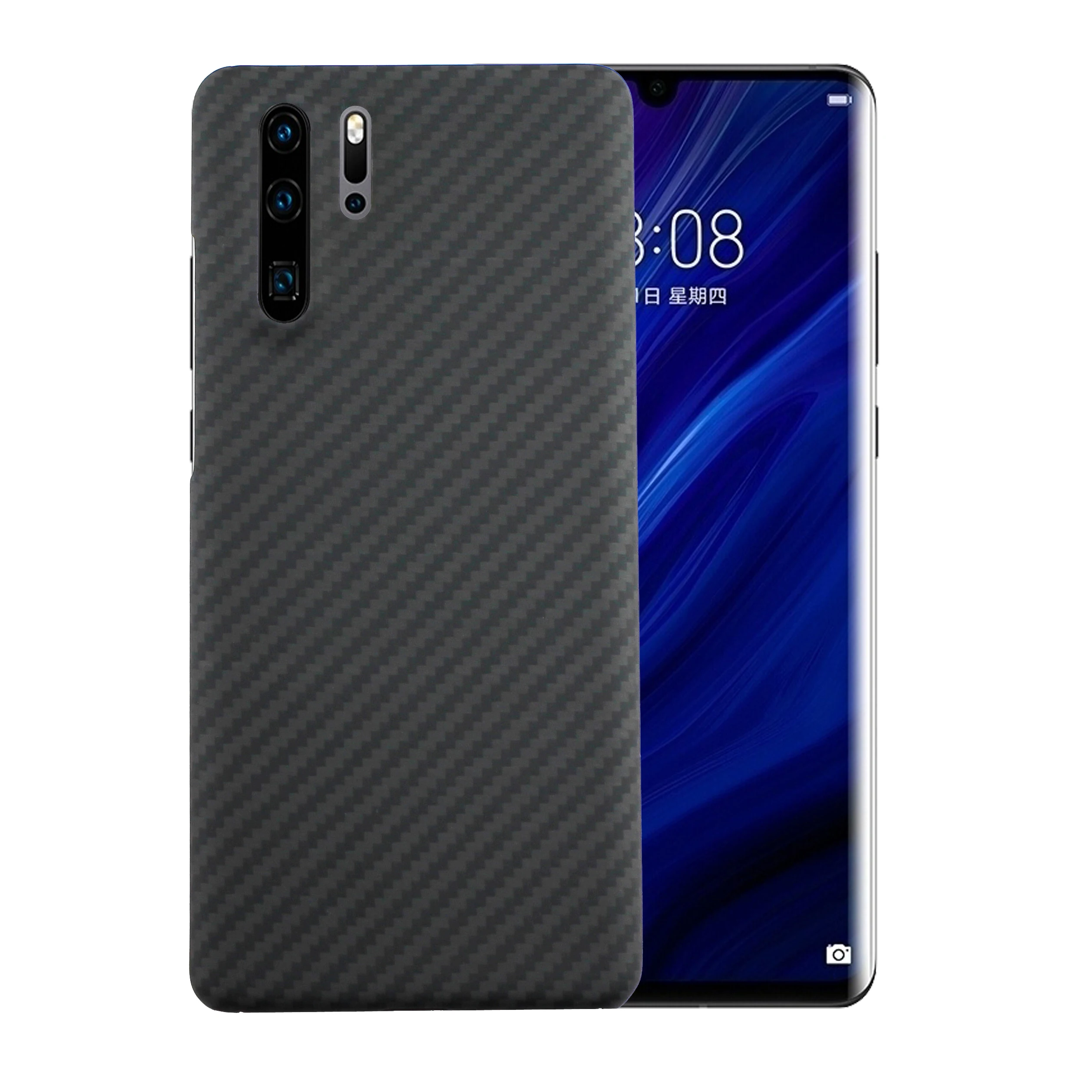 

Real Carbon Fiber Phone Case For Huawei P30 Pro Aramid fiber Ultra-thin for huawei p30 pro Matte Shockproof Protection Cover