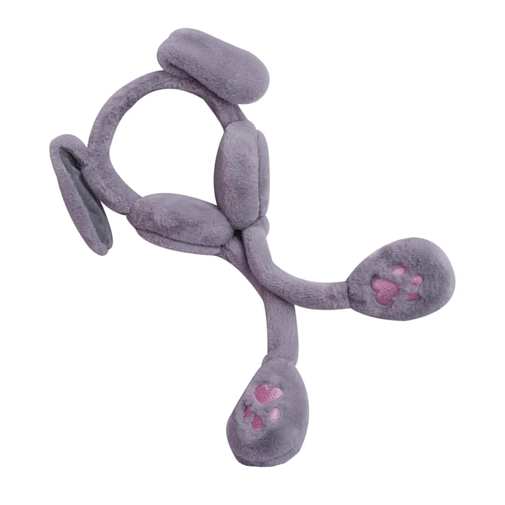 

Ear Earmuffs Rabbit Winter Women Easter Bunny Hat Plush Ears Warmers Furry White Moving Earflap Animal Fluffy Earshield Warm