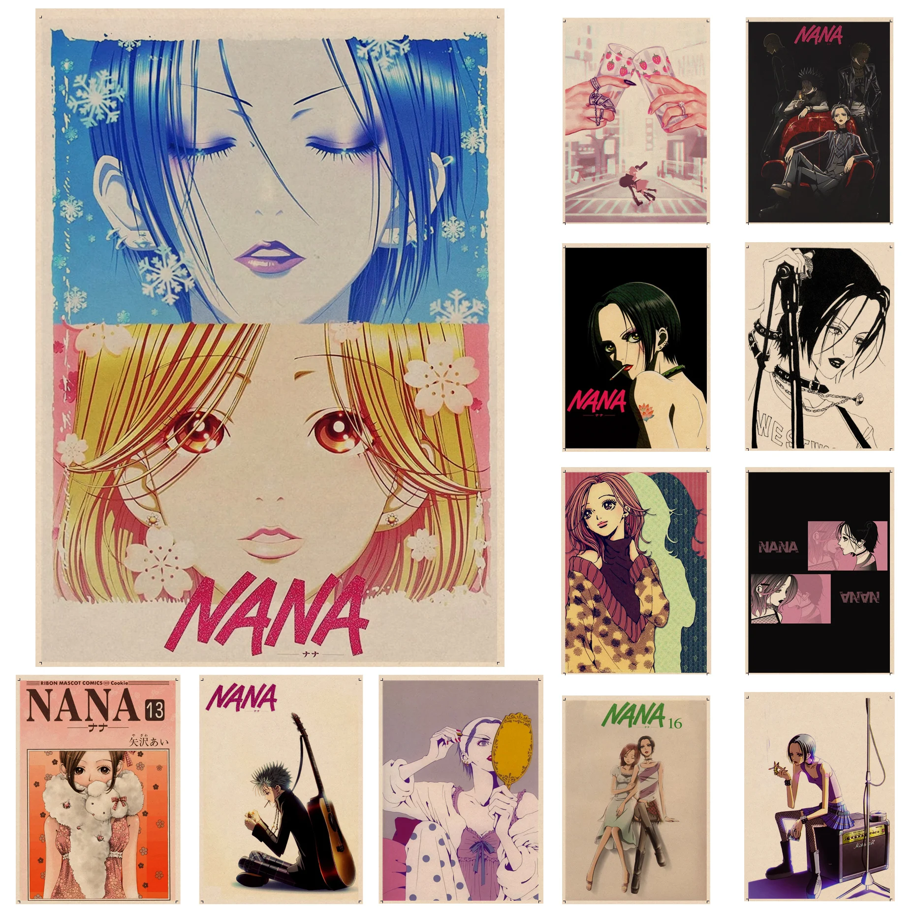 

Anime NANA DIY Poster For Living Room Bar Decoration Home Decor