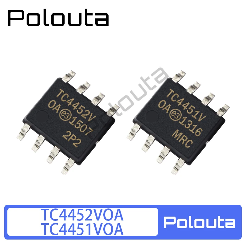 

3 Pcs Polouta TC4452VOA TC4451VOA713 SOIC8 Gate Driver IC Chip Arduino Nano Integrated Circuit DIY Electronic Kit Free Shipping