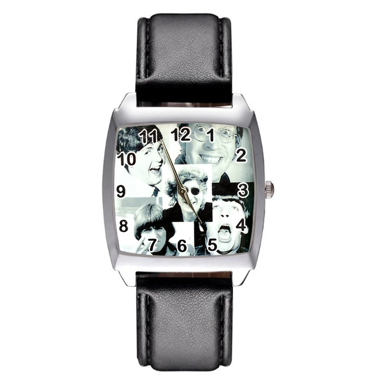 

Cartoon Style Wrist Watch Rectangle Dial Children Women Kids Student Boys Girls Quartz Leather Clock JD70