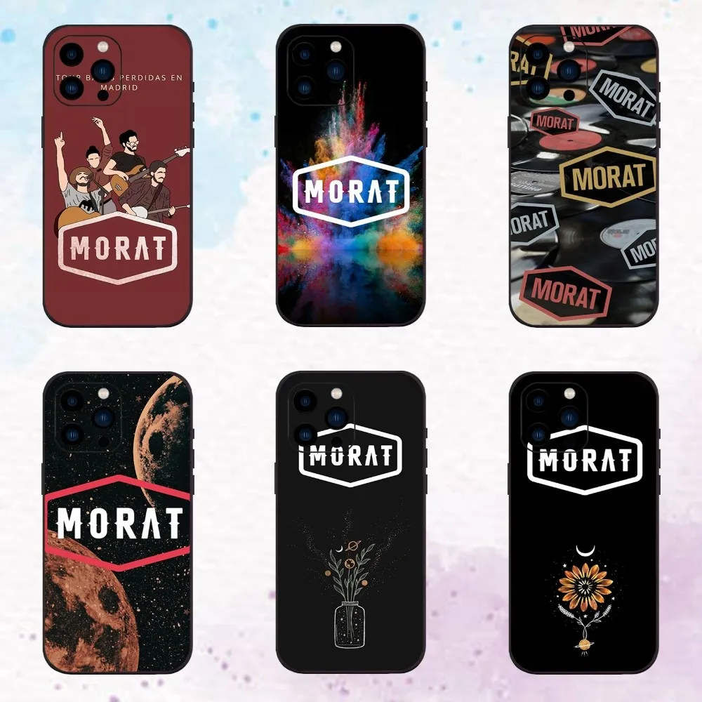 Чехол для телефона Band M-Morat Balas Perdidas iPhone 11 12 13 14 15 Pro Max Mini Plus XS XR X черный силиконовый