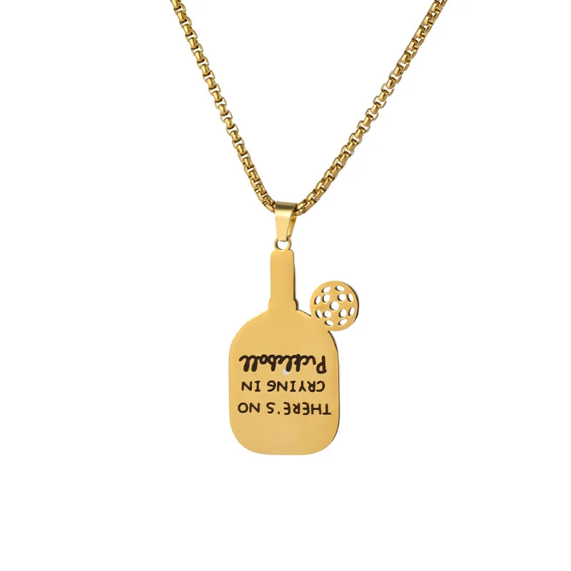 Оригинальное инновационное ожерелье из нержавеющей стали с маркировкой Pickleball