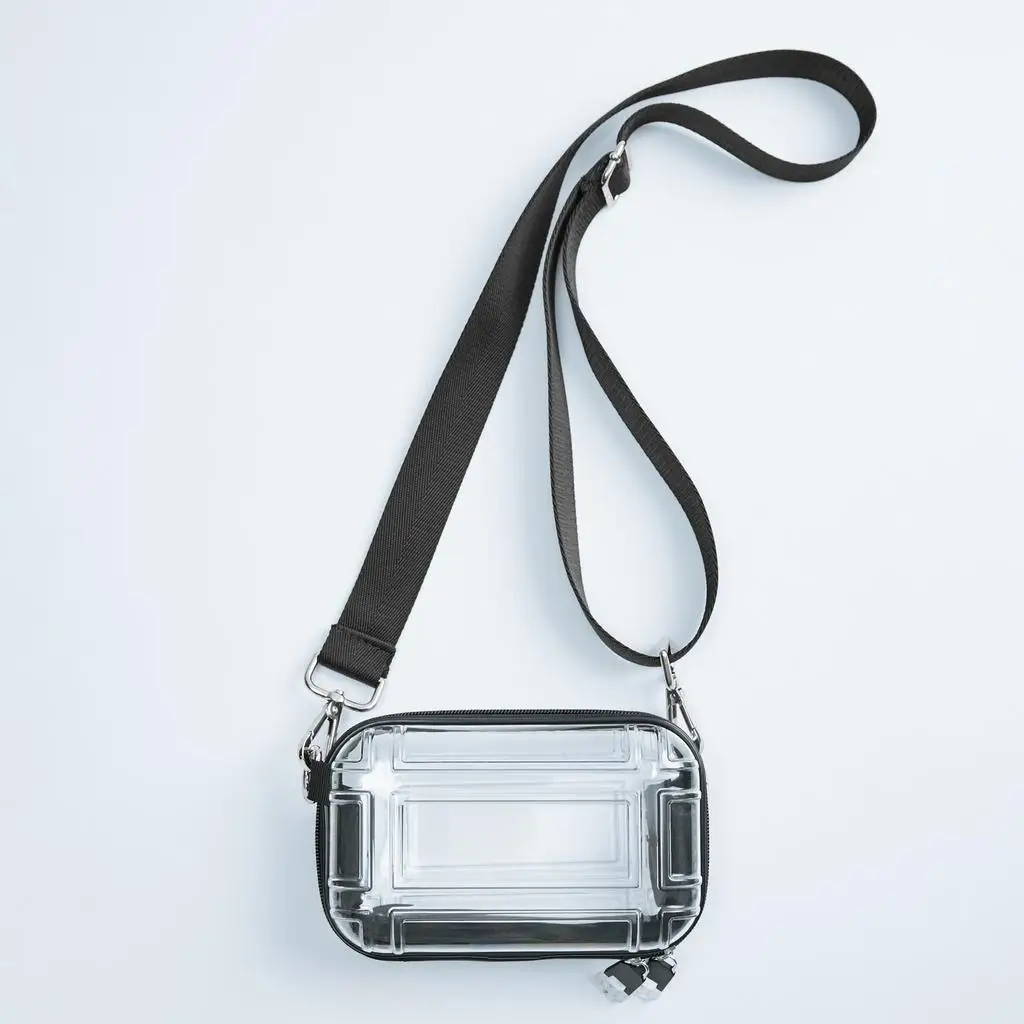 

Female Crossbaody Bag Transparent Pc Cosmetic Bag Design Suitcase Zipper Shoulder Messenger Bags Wash Mini Make Up Bags purse 가방