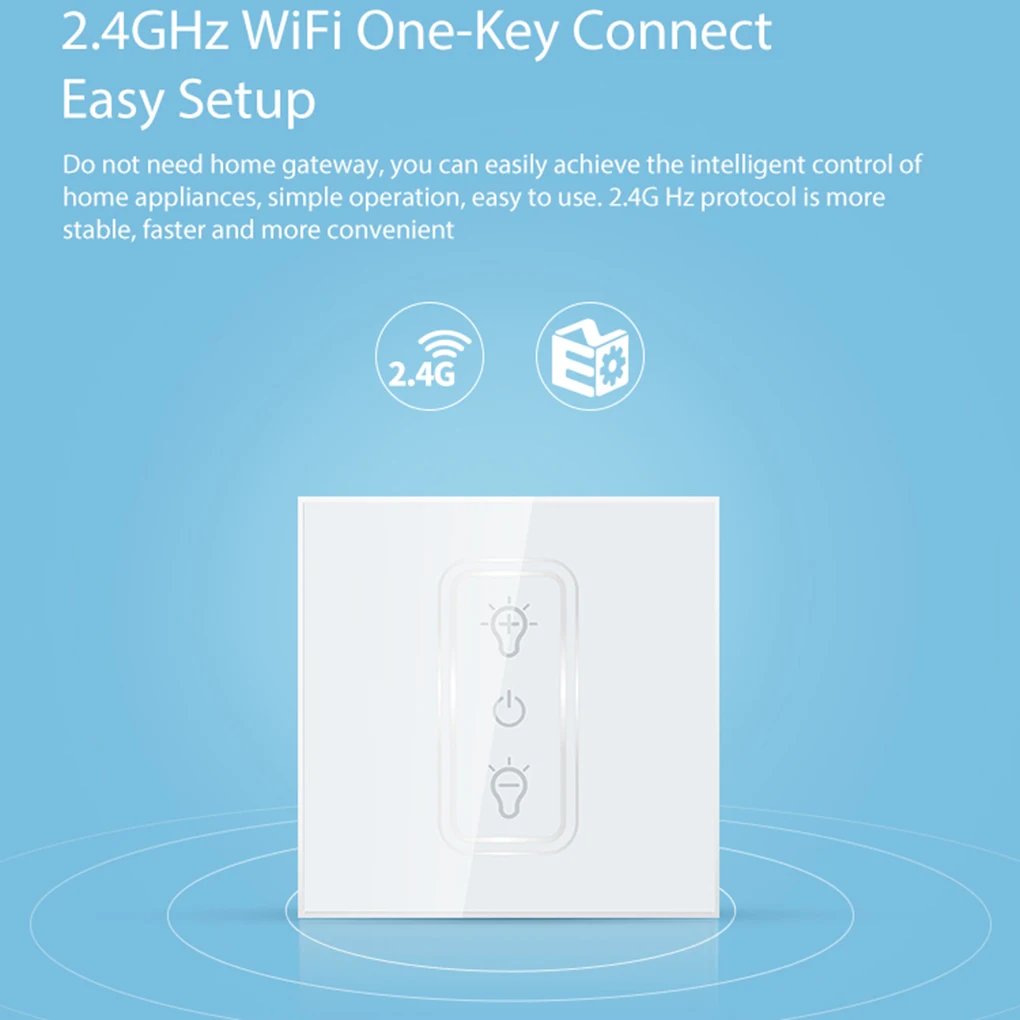 

NEO Coolcam Smart Light Dimmer WiFi Switch Touch Control 1 Gang Smart Light Switch EU