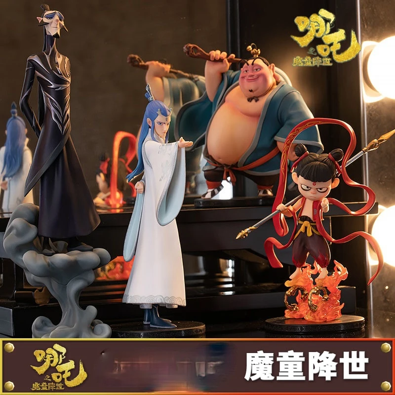 

Guoman Nezha AO C Magic Boy Came into the World Hand-Made Blind Box Assembly Model Movable Ornaments