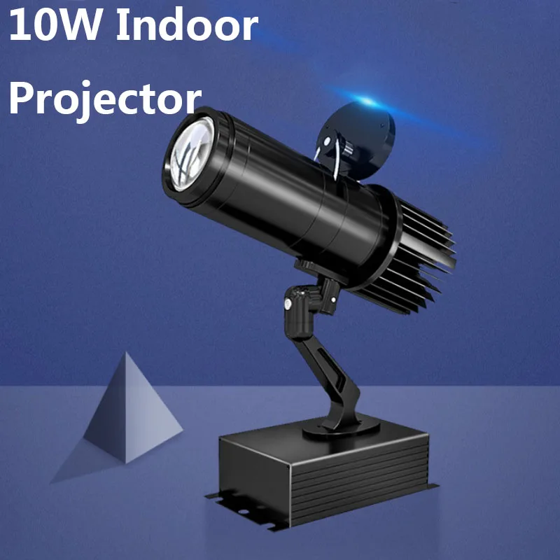 10W Logo Projector Indoor Commercial Advertising Image Projection Lamp Gobo Logo Projector Stage Light Gobo Projection Light