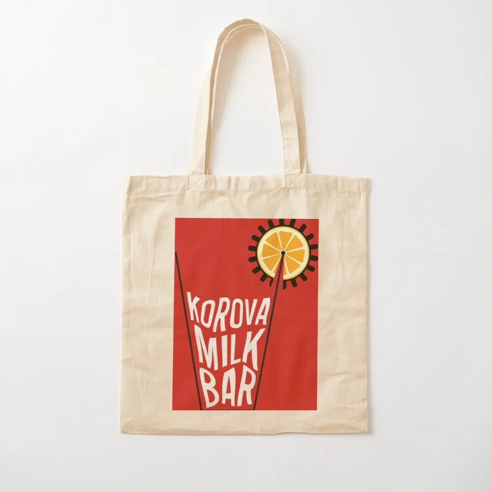 Korova Milk Bar Poster Tote Bag сумки-тоут мужские сумки для конфет Холщовая большая сумка