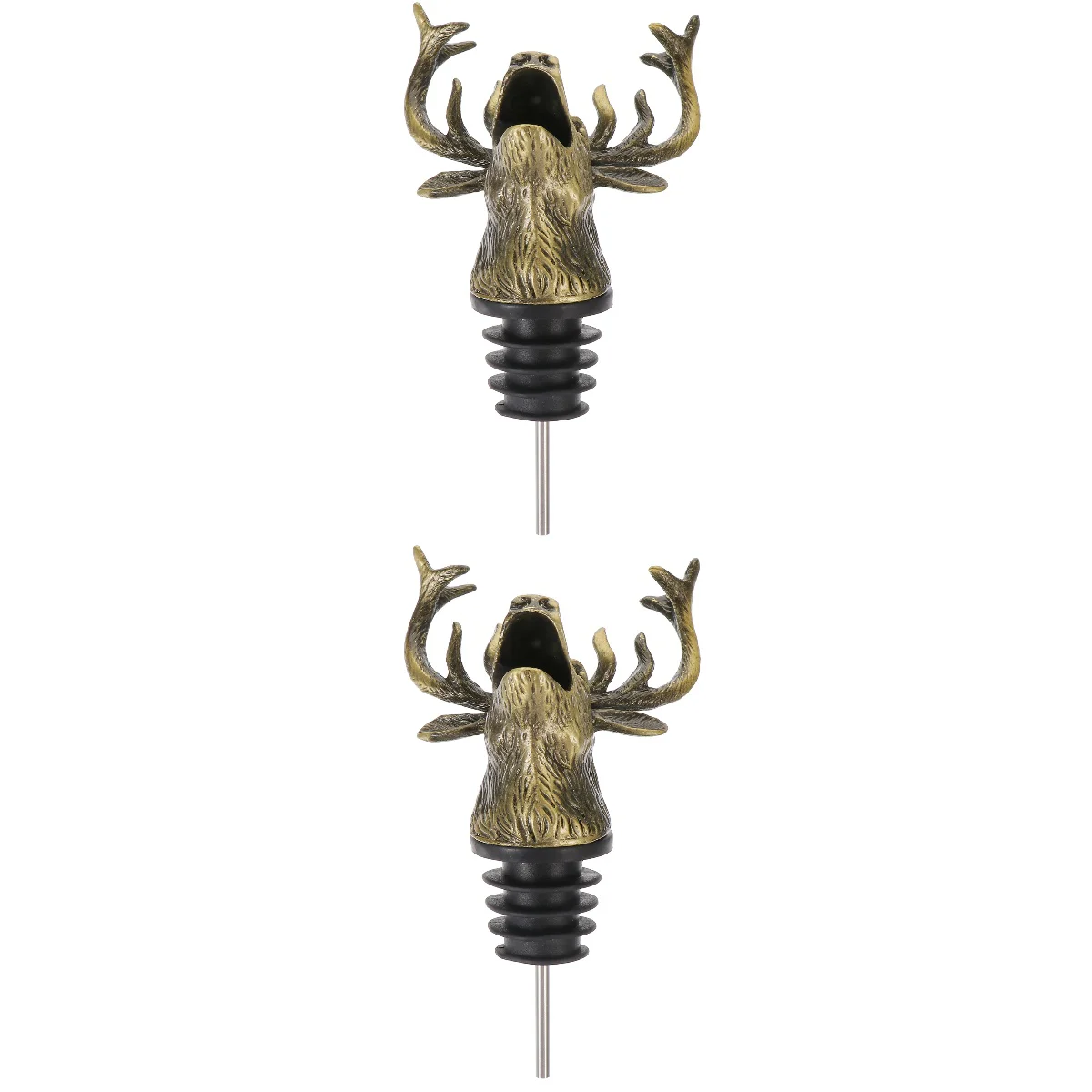 

Stopper Pourer Bottle Stoppers Christmas Elk Holiday Reindeer Accessories Display Toppers Bottles Head Retro Spout