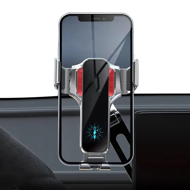

Car Wireless Charger Car Mount Phone Holder Stand For Most Cell Phones Fast Charging Station Auto-Clamping