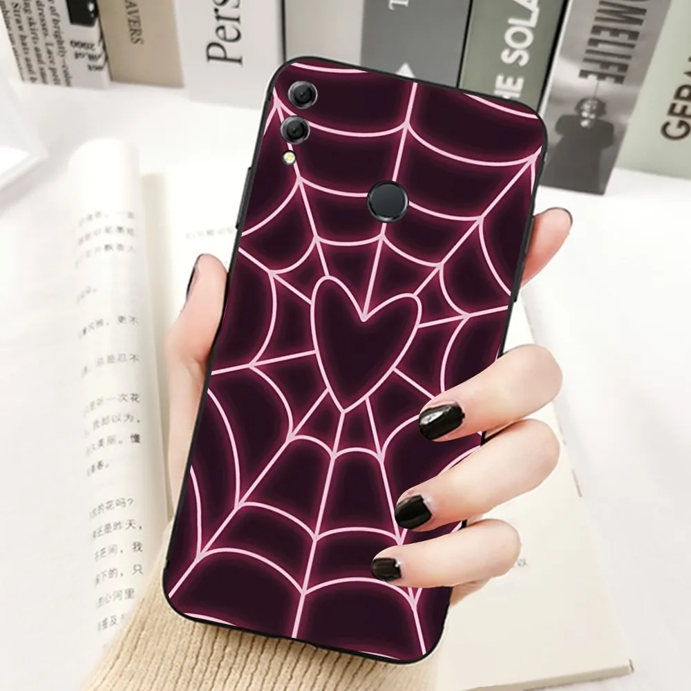 Чехол для телефона с мультяшным принтом Паутина Huawei Honor 10 Lite 9 20 7A 9X 30 50 60 70 Pro Plus
