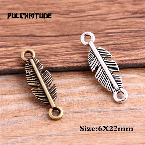 30 шт., металлические коннекторы для браслетов, 6 х22 мм