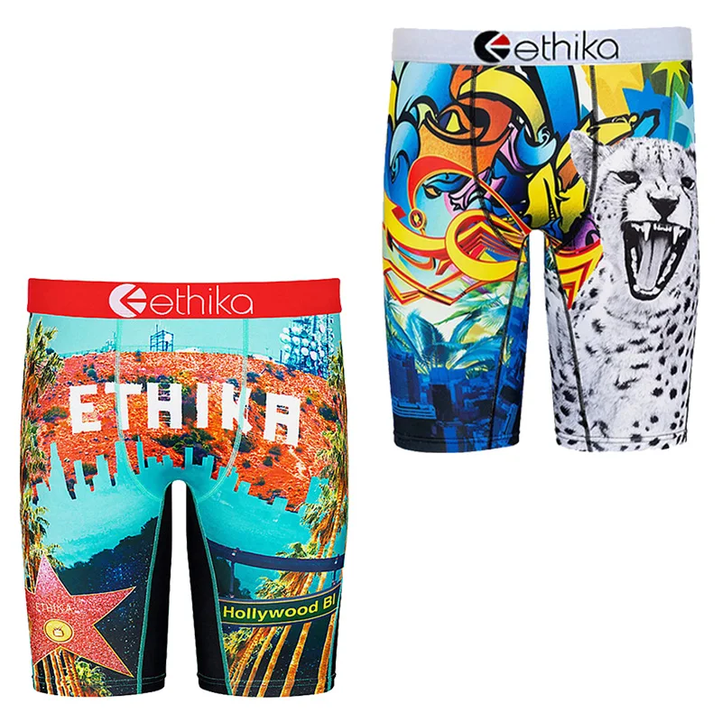 

Женские повседневные камуфляжные боксеры Ethika, мягкие дышащие летние шорты-боксеры с мультяшным принтом, 2022