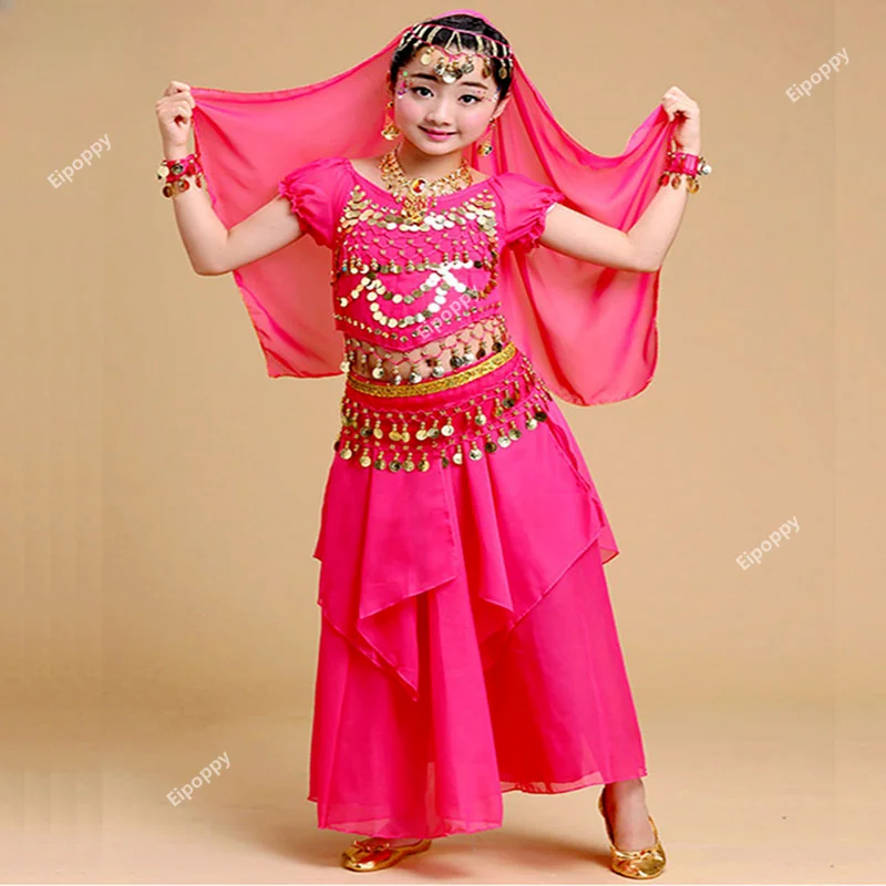 Костюм для танца живота UlikeDance девочек комплект из 4 предметов костюм костюмы