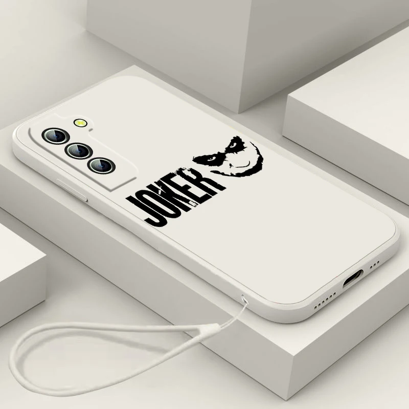 

Batman Superman Joker Logo Phone Case For Samsung Galaxy S23 S22 S21 S20 FE Ultra Plus S10 Lite 5G Liquid Rope Funda Cover