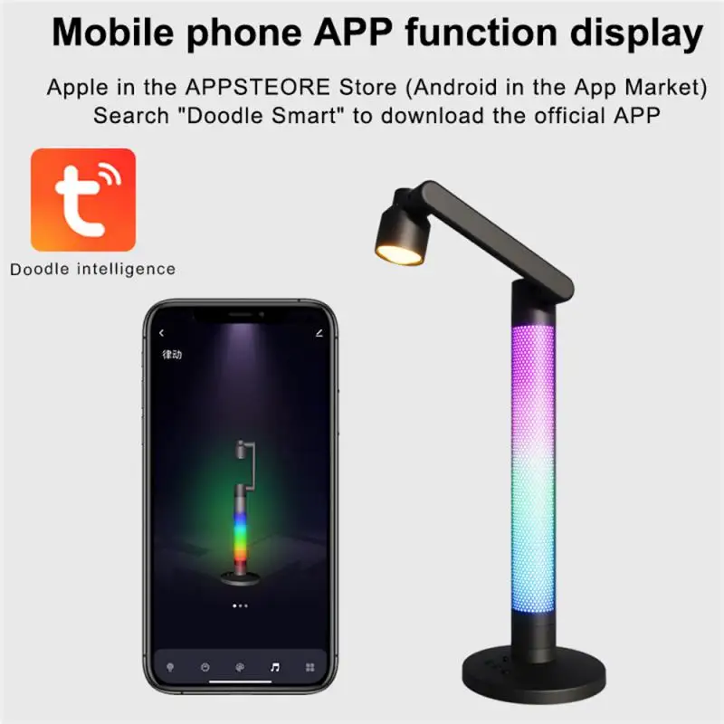 

Smart Functional Intelligent Atmospheric Doodling Rotatable Modern Desk Lamp With Wifi Connectivity Night Light Interactive App