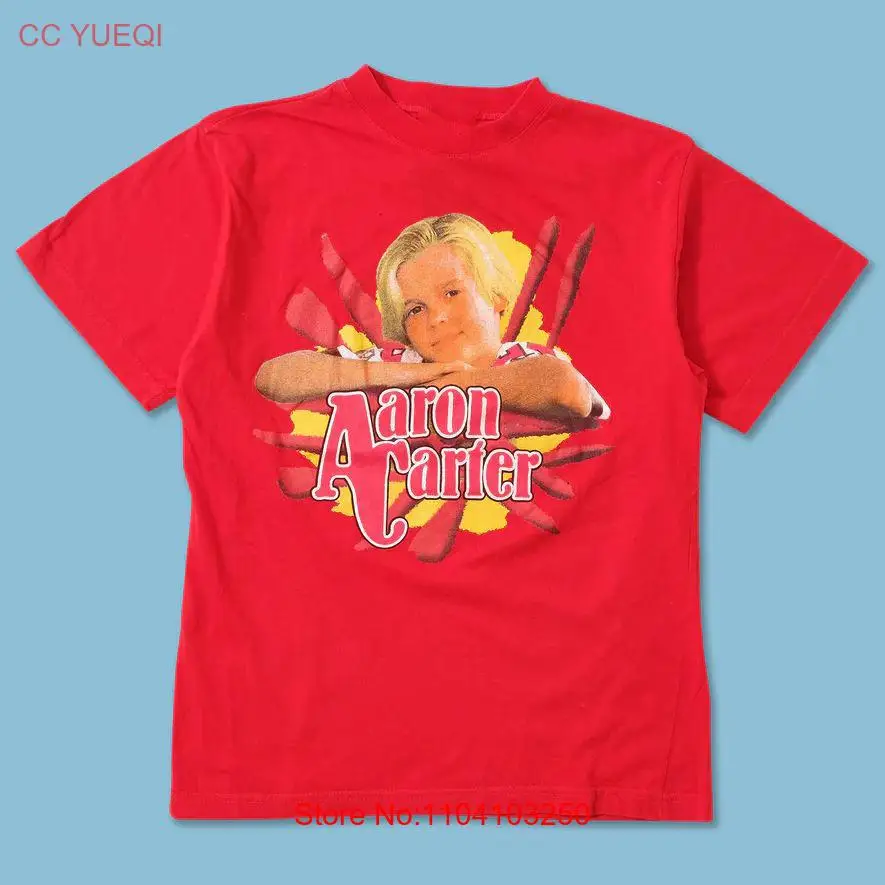 Aaron Carter подарок для фанатов красная футболка с короткими рукавами унисекс