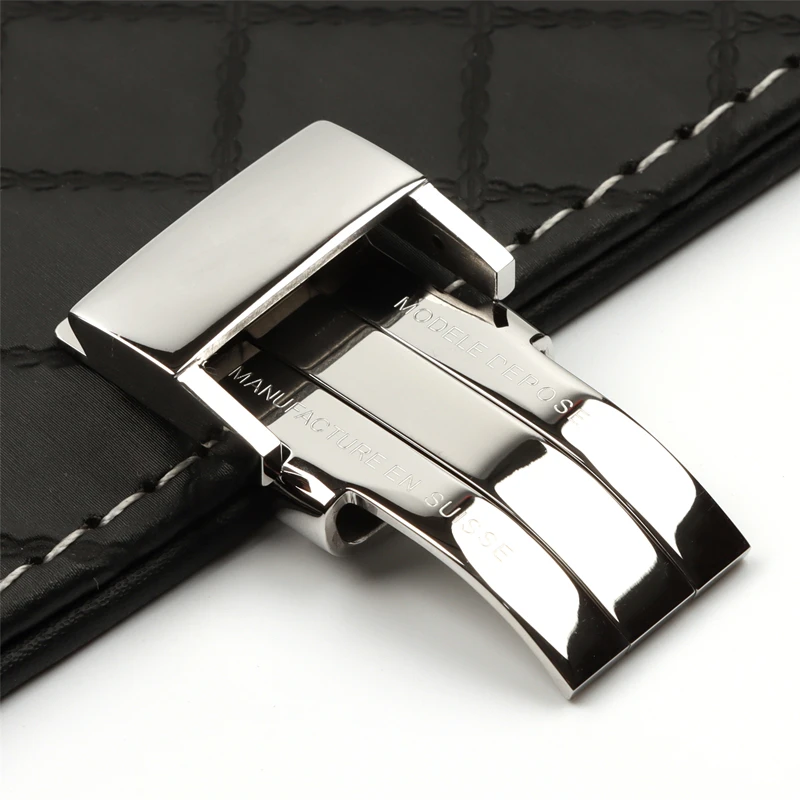 

Высококачественная застежка для ремешка часов для браслета Breitling 20 мм Серебристая Складная Пряжка из нержавеющей стали для часов с логотип...