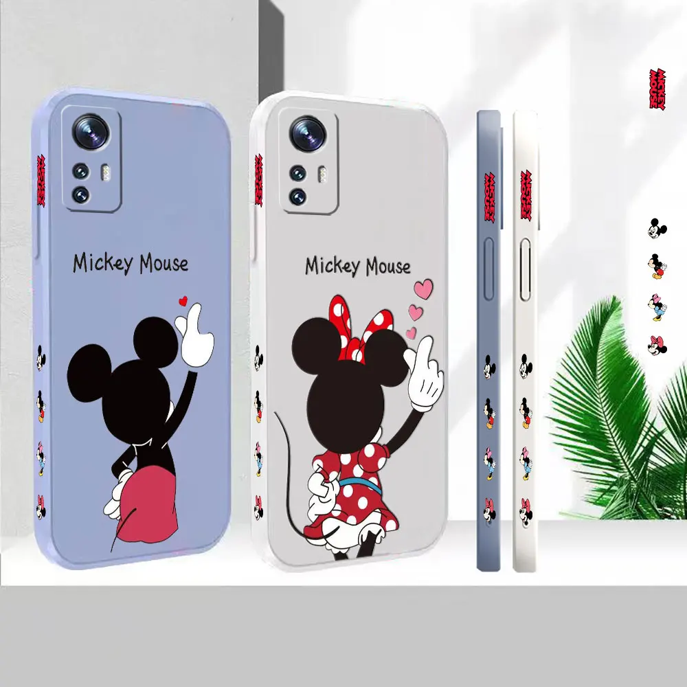 

Liquid For Xiaomi 13 12 12S 12X 11 11T 10 10S 10I 9 9SE 8 8SE Pro Ultra Lite Cover Cartoon Mickey Minnie Mouse Case Funda Cqoue