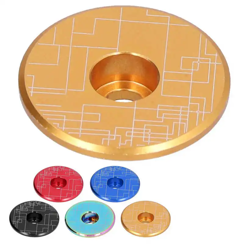 

Bike Stem Top Cap Bicycle Headset Cover for 25.4mm 28.6mm Outer Diameter Carbon Fiber Forks and Mountain Suspension Fork