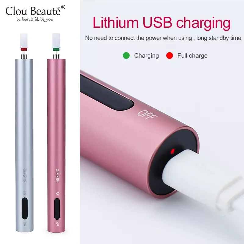 2022NEW Wireless Electric Nail Drill Machine Nail File Pedicure Tools Set 12000rpm Nail Drill Pen USB Charging Nail Polisher