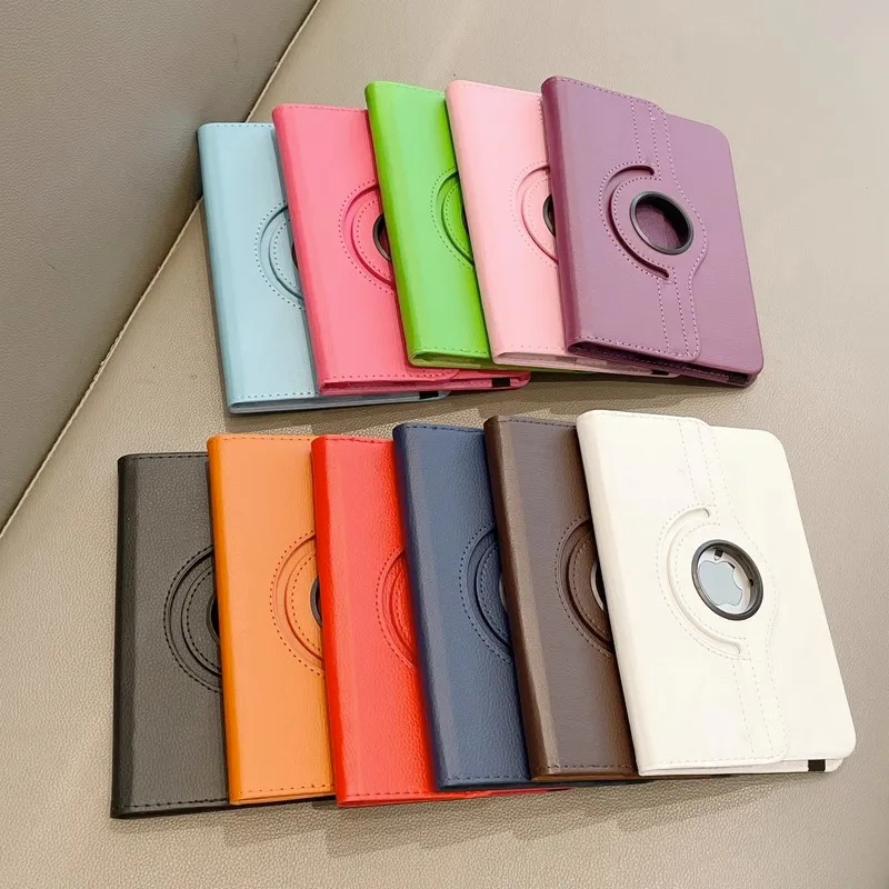 

Rotating Tablet Case For Ipad Pro 11 12.9 Air 5 4 3 10th 10.9 Inch 9th 8th 7th 10.2 6th 5th 9.7 Mini 6 10.5 Pu Leather Cover