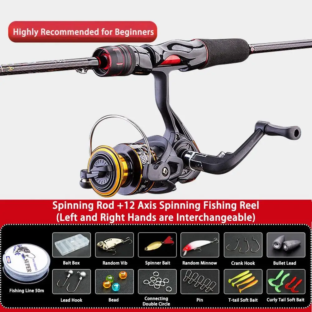 

Casting Rod Lure Pole Set Baitcasting Reel Super Hard Warped Mouth Long Distance Throwing Sea Pole For Beginners