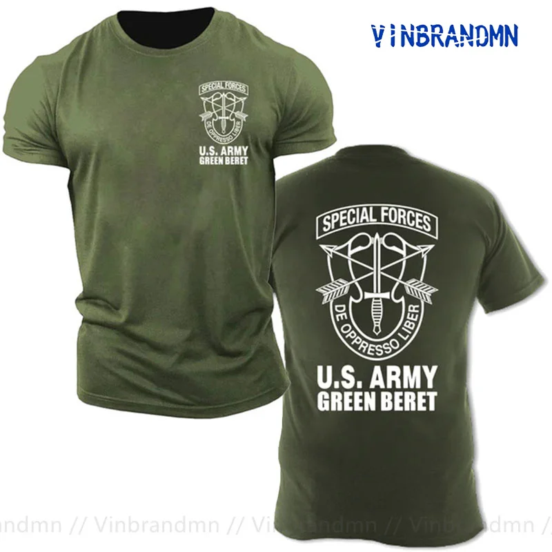 VINBRANDMN Военная зеленая футболка