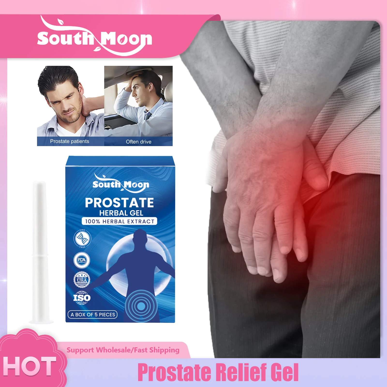 

Prostate Gel For Men Relieve Prostatitis Discomfort Enhance Function Improve Urinary Anti Inflammation Swelling Relief Pain Care