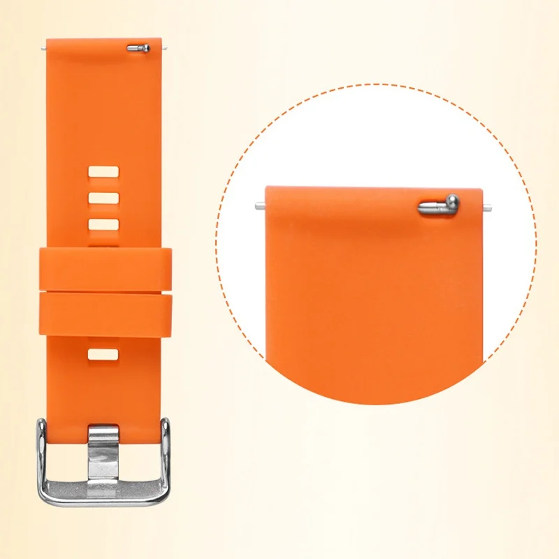 Multicolor Soft Silicone Watch Strap High Quality Fashion Classic All-Match Unisex Waterproof Sports Watchband Watch Accessories