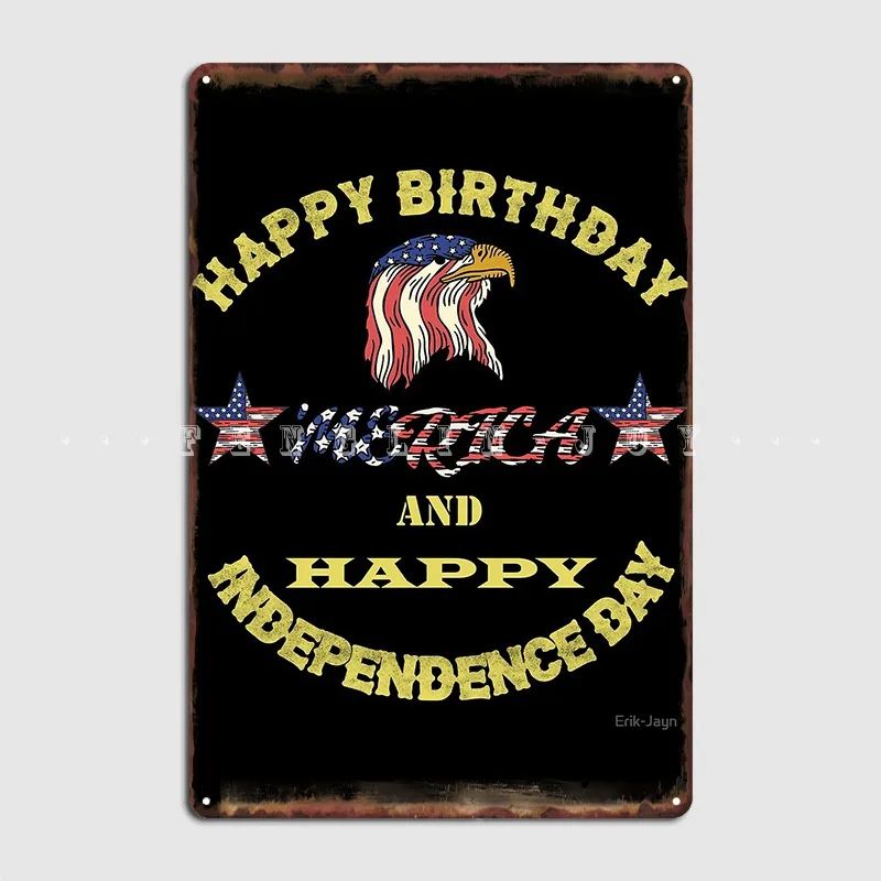 

4th Of July Independence Day Made In Usa Party Like It's 1776 Metal Sign Bar Cave Plaques Printing Tin Sign Poster
