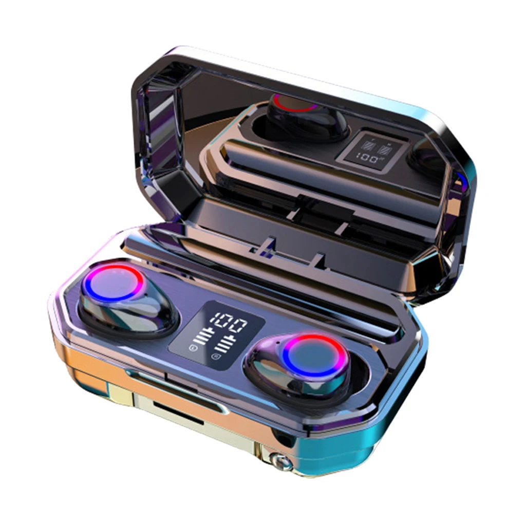 

M12 TWS беспроводные Bluetooth-наушники; 9D стерео Hi-Fi гарнитура; Светодиодный дисплей; Шумоподавление; Музыка; Спортивные наушники