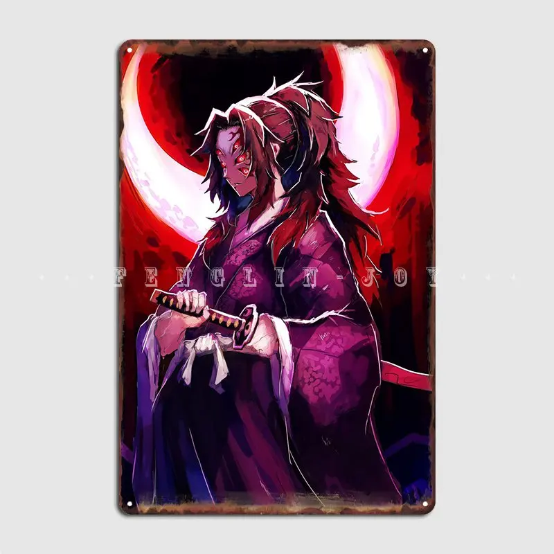 

Kokushibo Demon Slayer Art Metal Sign Cinema Garage Plaques Club Bar Designing Tin Sign Posters