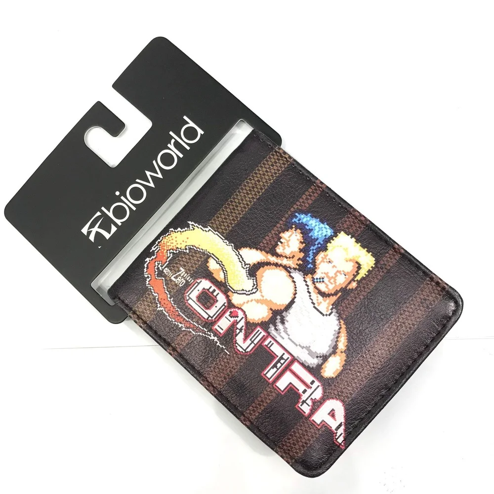 

Cute Game Contra Men Short PU Bifold Wallet Women ID/Credit Cards Holder