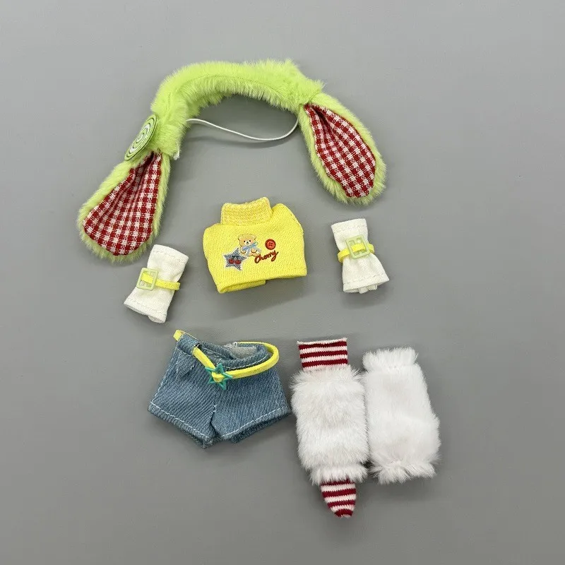Фото Одежда для кукол подходит для кукол BJD 16-17 см, масштаб 1/8, 1/12, OB11YMY, GSC. Можно носить как аксессуары для игрушек DIY (кукла в комплект не входит). №4