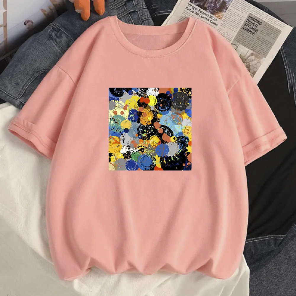 

Новинка 2022, футболка из 100% хлопка с круглым вырезом, женская летняя модная женская футболка с коротким рукавом, свободные женские рубашки в ...