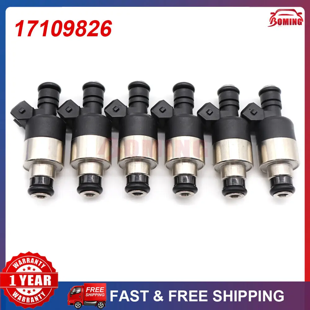 6шт 17109826 Автомобильные топливные форсунки подходящие для Buick Chevy Oldsmobile 3.1L 3.4L 1996 1997