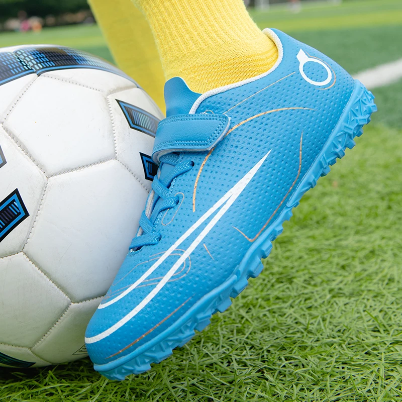 Kids Boys Girls Soccer Shoes Summer Non-slip Splint Soccer Training Shoes Artificial Grass TF/Ag Shoes 31-39