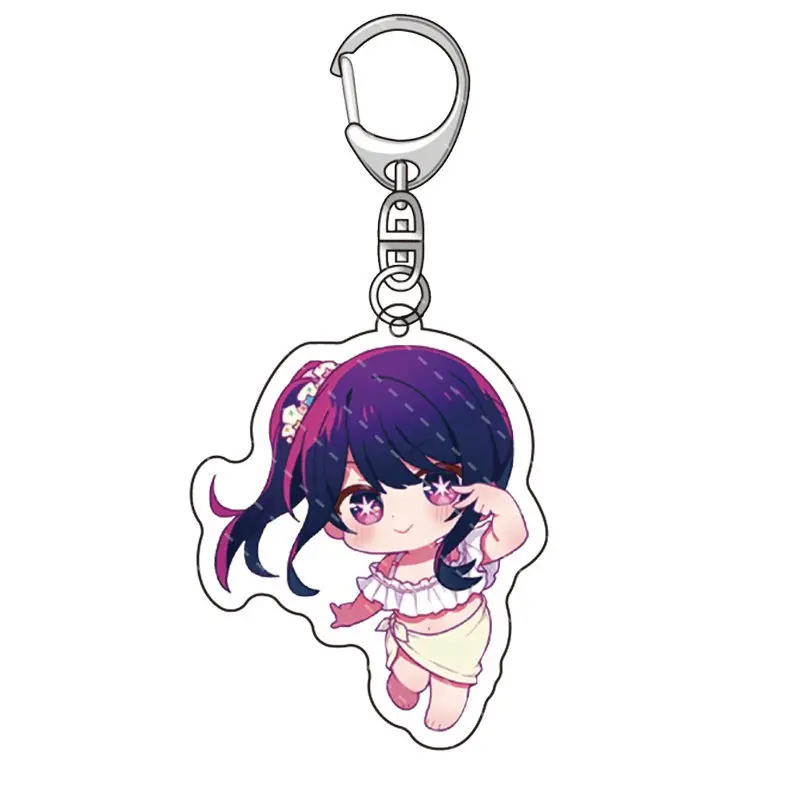 Аниме фигурки OSHI NO KO 6 см брелки Hoshino Ai Akuamarin Rubii акриловые милый купальник стильный