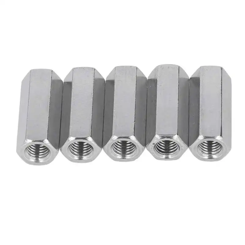 

Hex Coupling Nut Set Easy Installation Thread Coupling Nuts for Fastening Bolt Stud Screw