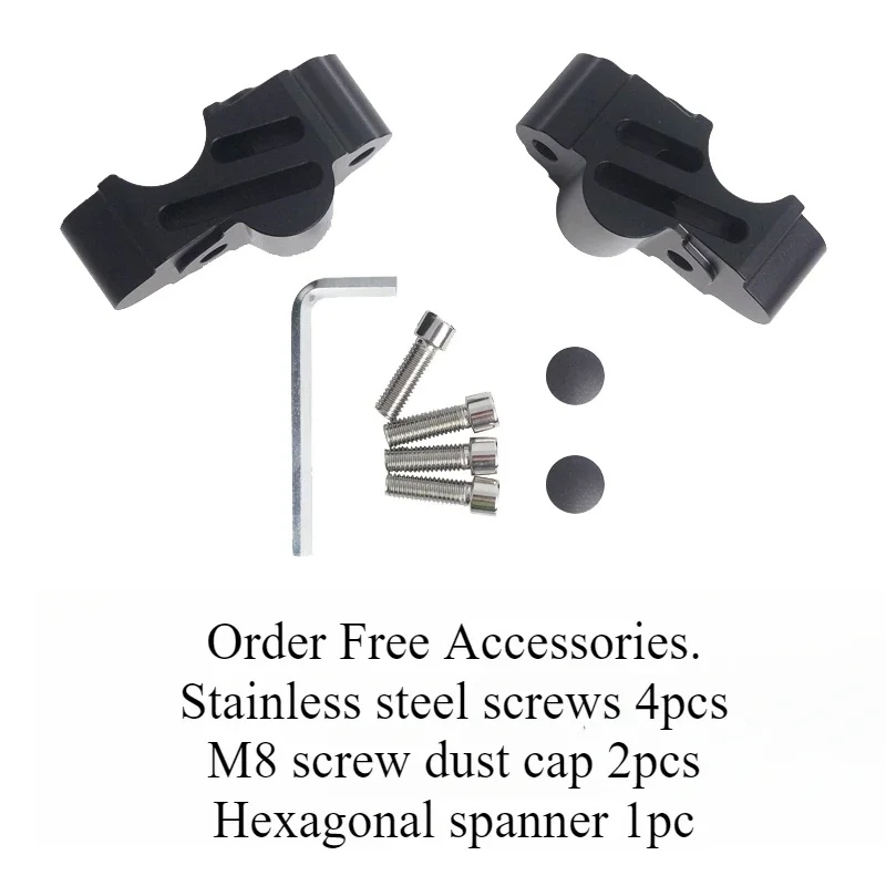 

1 комплект, винтажный модифицированный усилитель, подъемный патрубок, поднятое руль, приподнятое сиденье, алюминиевый сплав, подходит для черного флага 500