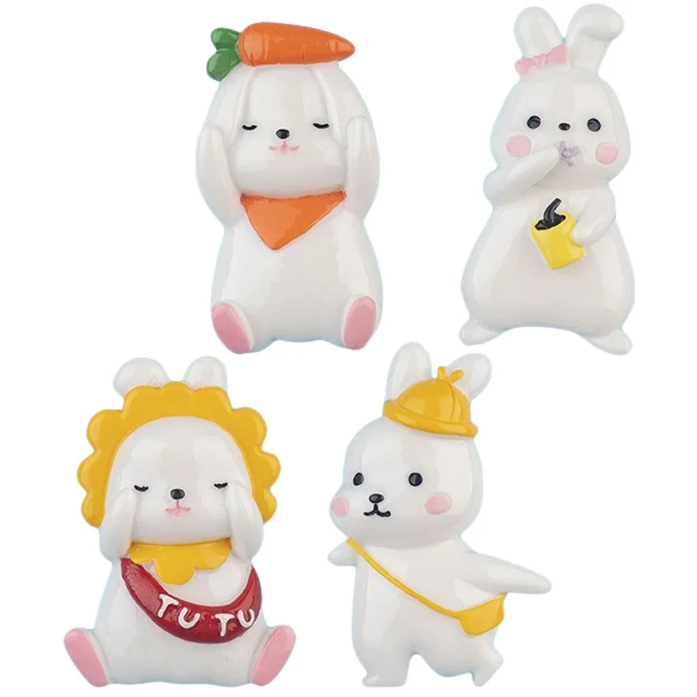 

Magnets Fridge Rabbit Magnet Resin Figurines Easter Refrigerator Stickers Cabinet London Favors Party Map 3D Kitchen Cartoon