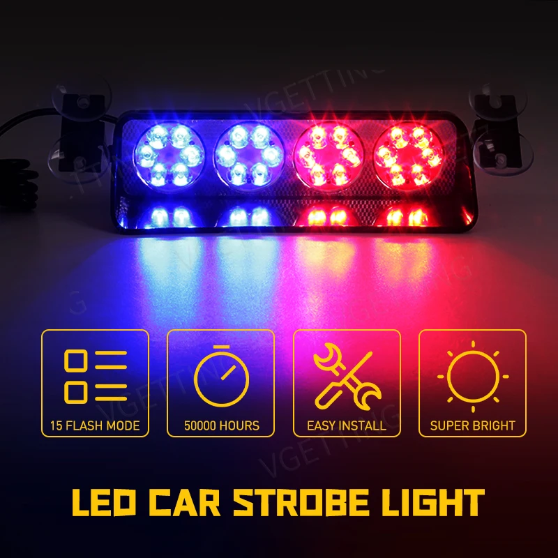 Автомобильный стробоскоп фонарь для автомобиля грузовика мотоцикла 24 дюйма