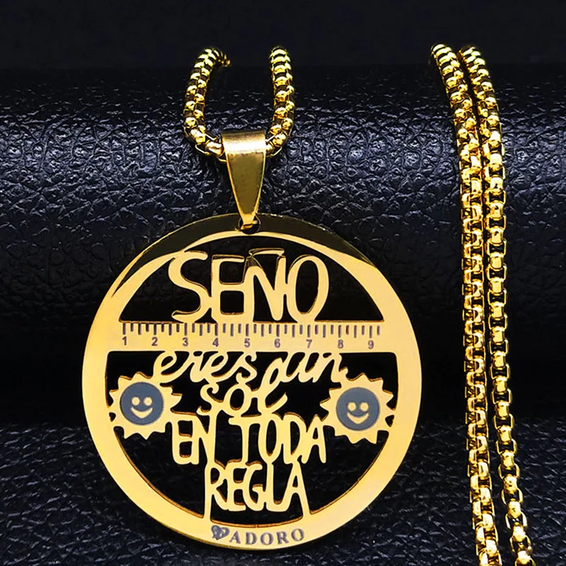 Ожерелье с подвеской в виде девушки из нержавеющей стали