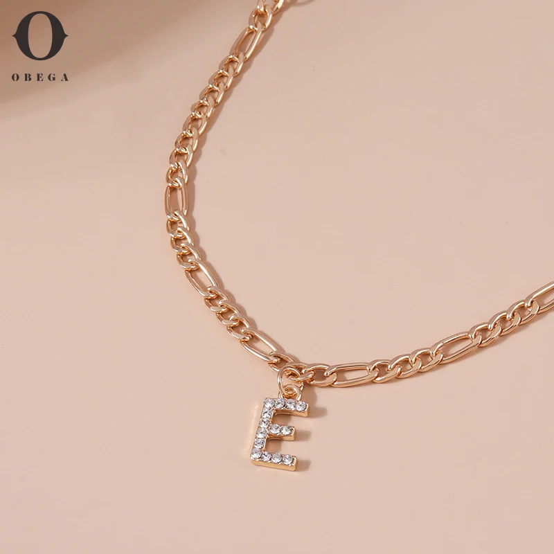 

Obega Silver Color 26 Alphabet Letter Charm Bracelet Initial CZ Zircon Bracelets For Women Christmas Gift Jewelry Adjustable