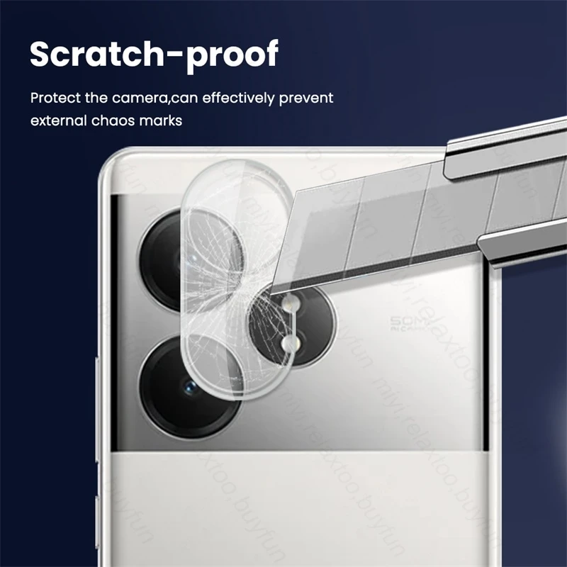 Чехол RealmeGT6 5G 2 шт. Защитная пленка для задней камеры Realme GT 6T/6 задняя крышка из