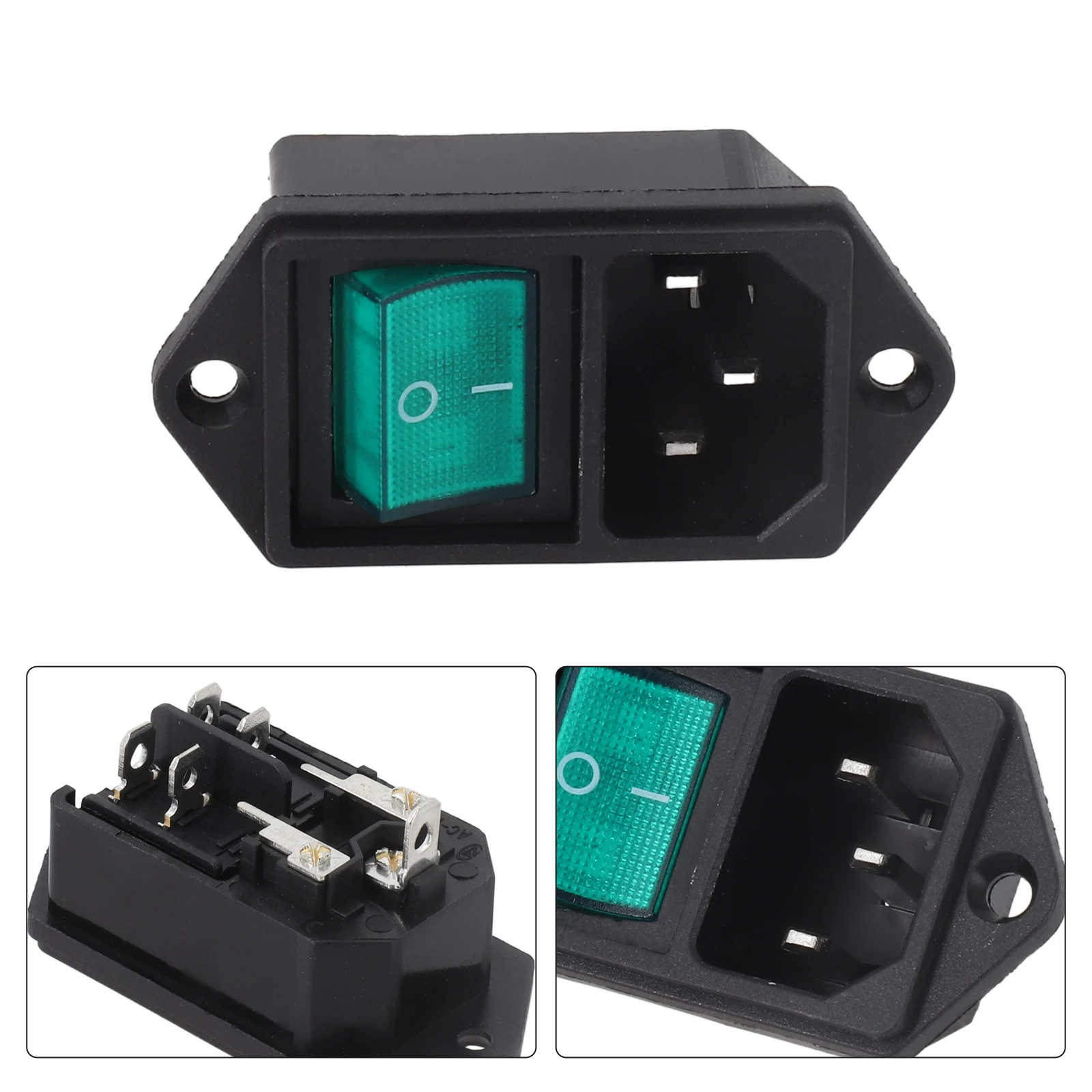 Легко устанавливается розетка 10А 250 В 3P 50 Гц 3-контактная 31x24 мм размер рамы