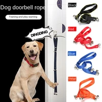 adjustable handle pet doorbell rope house dog guide potty alarm loud bell lanyard pet training accessory 75x2 5cm